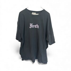 Black T-Shirt with Purple Jireh Print
